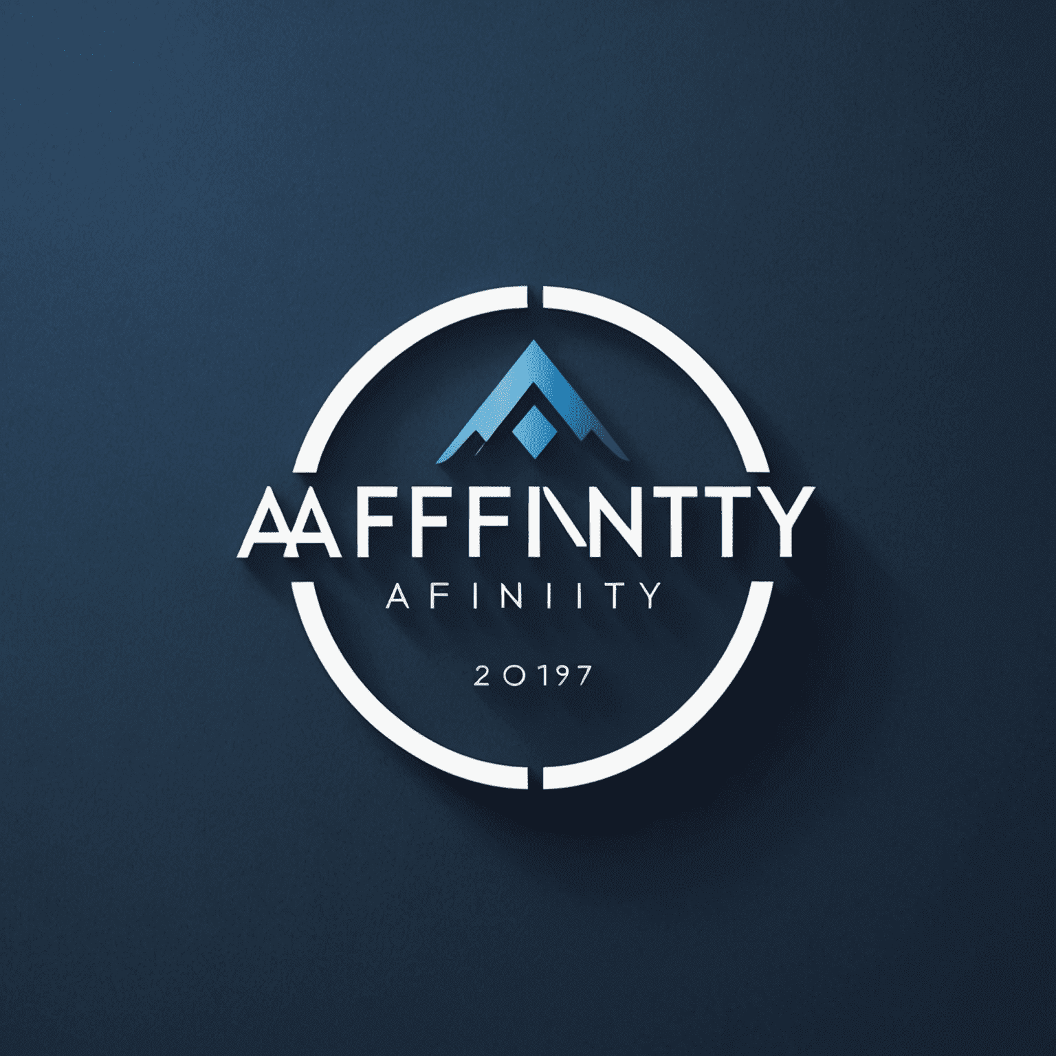 Affinity logo - A modern, sleek design featuring the company name in white on a deep blue background