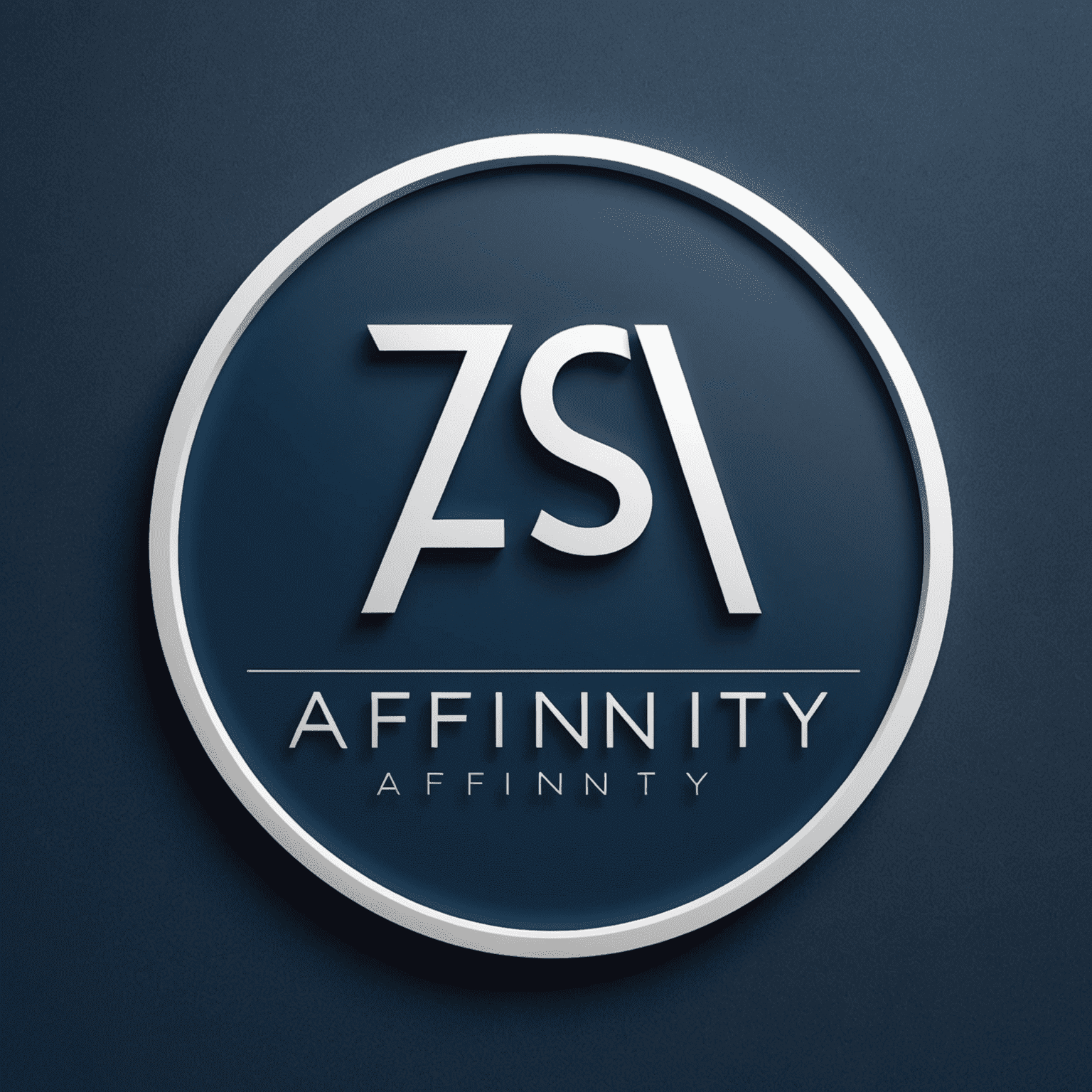 Affinity logo - A modern, sleek design featuring the company name in white on a deep blue background