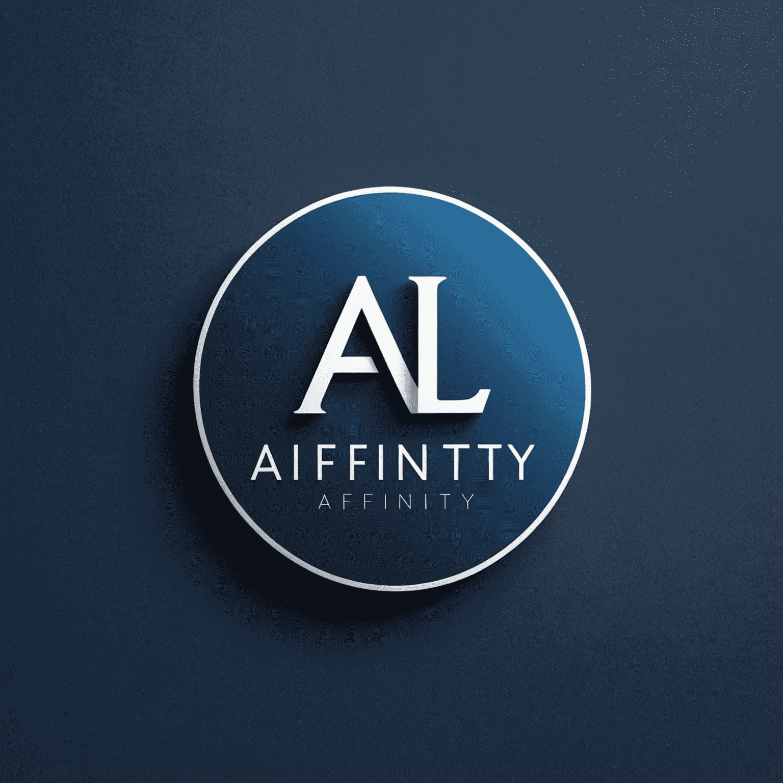 Affinity logo - A modern, sleek design featuring the company name in white on a deep blue background