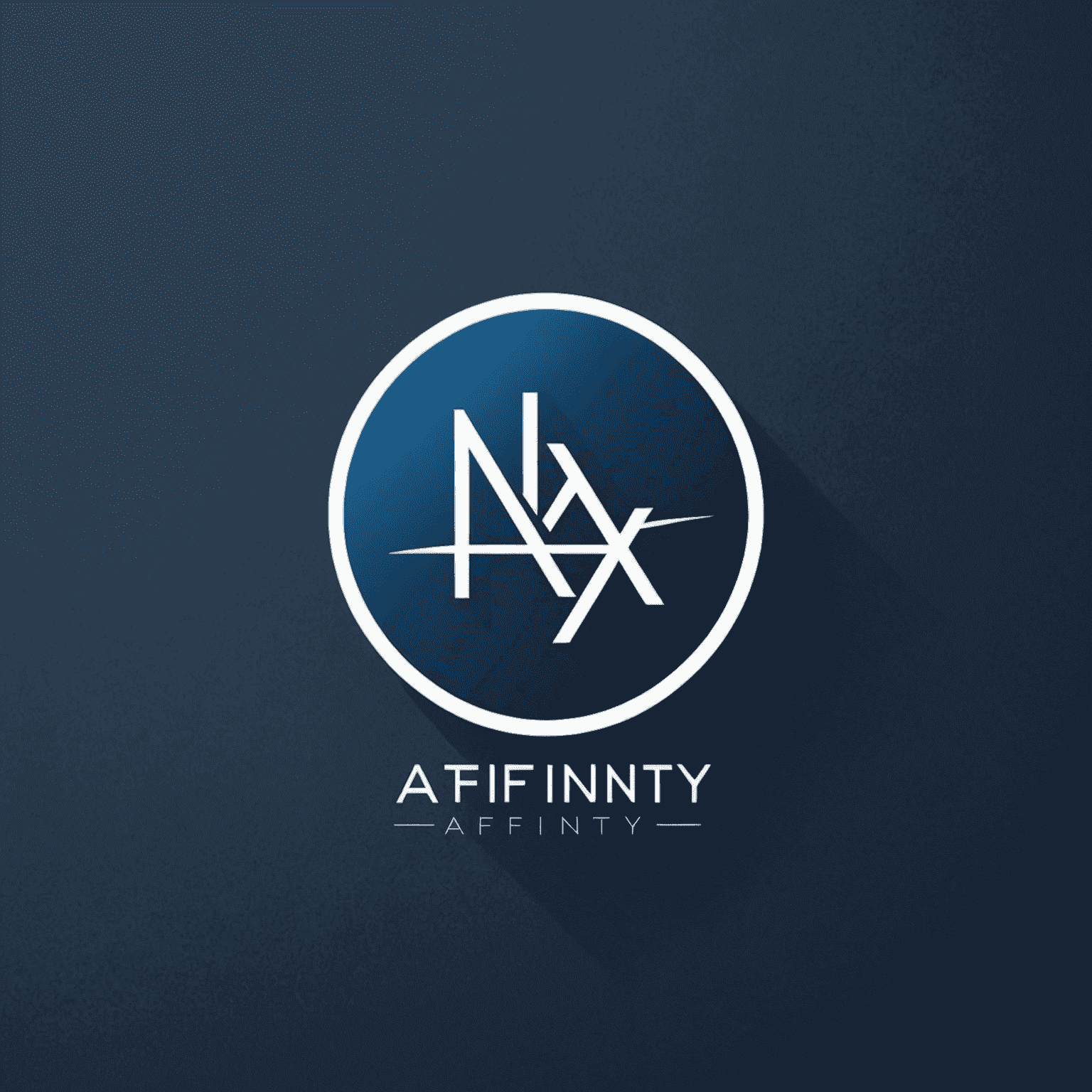 Affinity logo - A modern, sleek design featuring the company name in white on a deep blue background