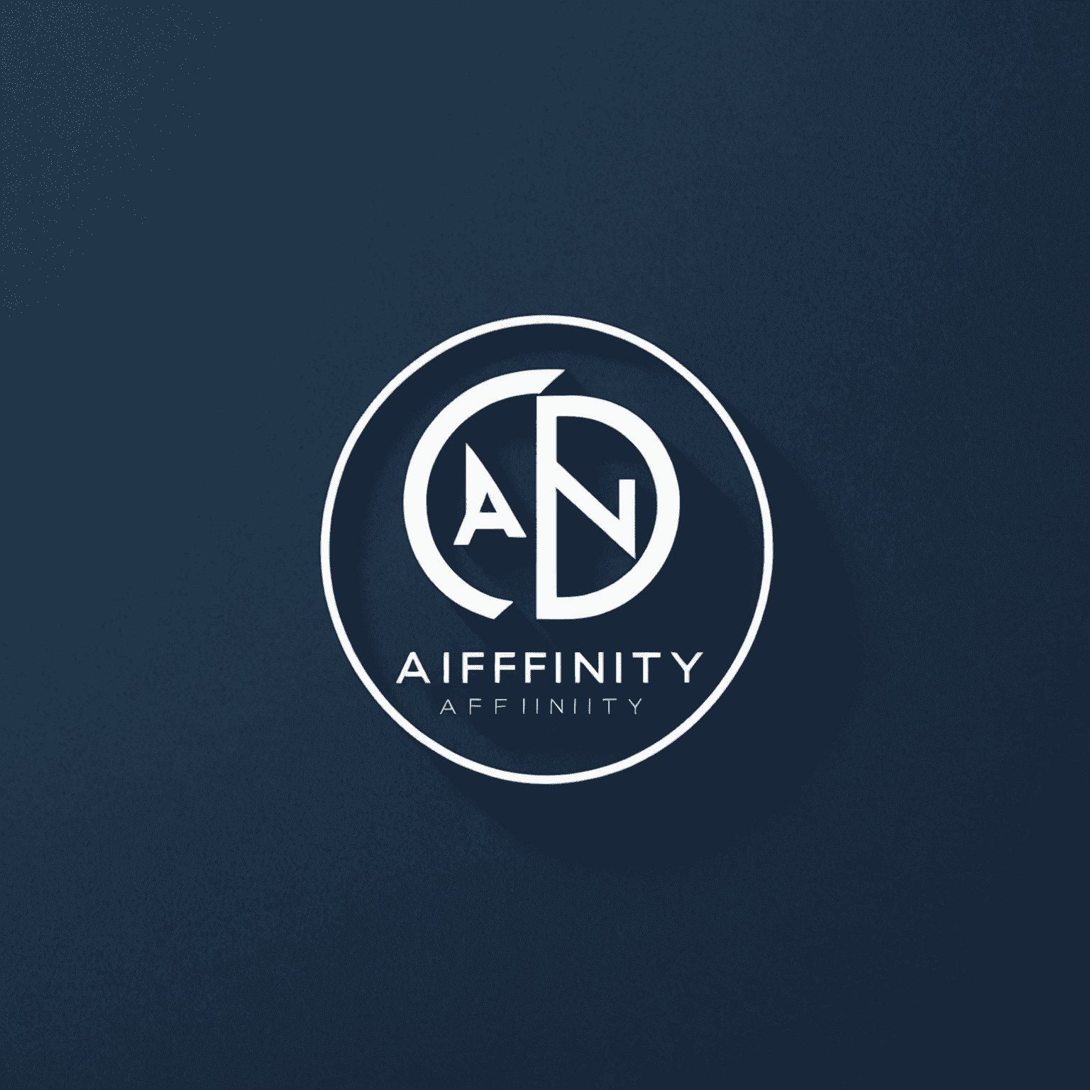 Affinity logo - A modern, sleek design featuring the company name in white on a deep blue background