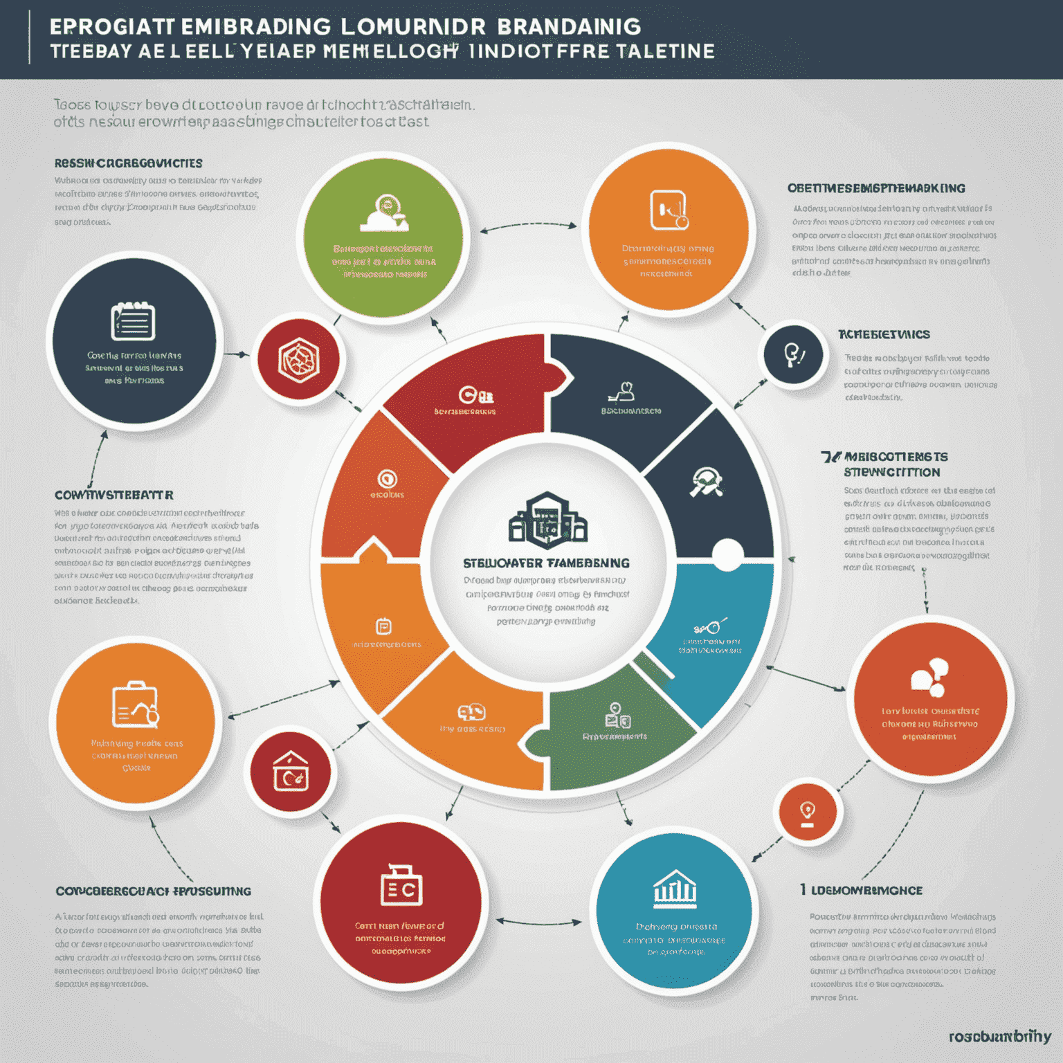 Infographic showing the step-by-step approach to employer branding: Research, Strategy, Implementation, and Measurement